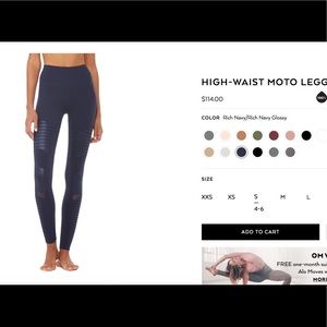 High-waist Moto legging by Alo